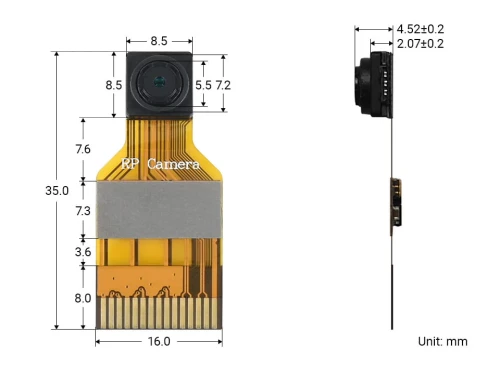 Moduł kamery FPC 5MP Mini dla Raspberry Pi