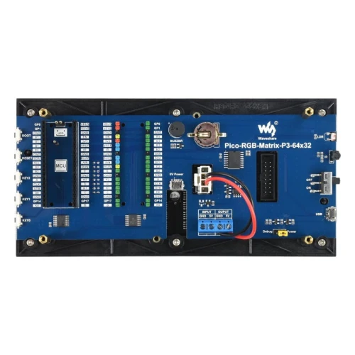 Cyfrowy zegar RGB  64×32 dokładny RTC dla Raspberry Pi Pico