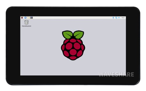 Pojemnościowy wyświetlacz 7" dotykowy dla Raspberry Pi 1024x600 w obudowie ochronnej