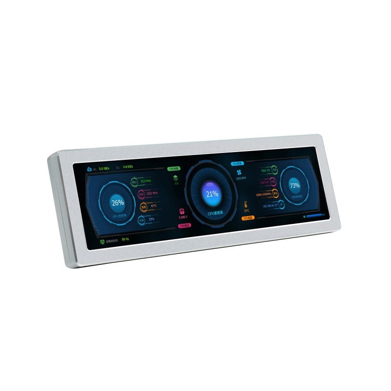 Monitor boczny IPS 8,8 cala o rozdzielczości 480×1920, HDMI z głośnikami HiFi
