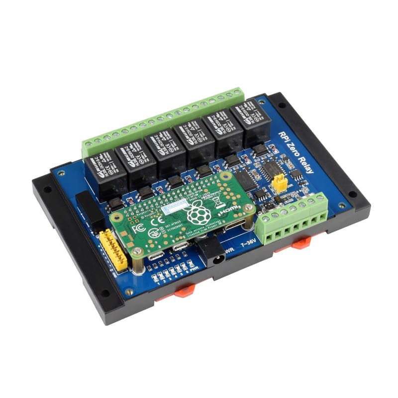 Przemysłowy 6-kanałowy moduł przekaźnikowy RS485/CAN dla Raspberry Pi Zero