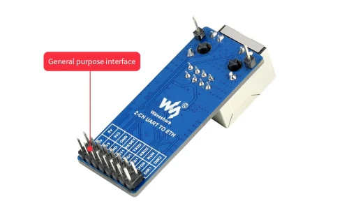 2-kanałowy konwerter UART na Ethernet