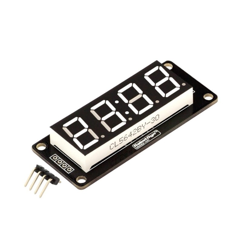 4-cyfrowy 7-segmentowy 50x19mm moduł wyświetlacza dla Arudino z funkcją zegara
