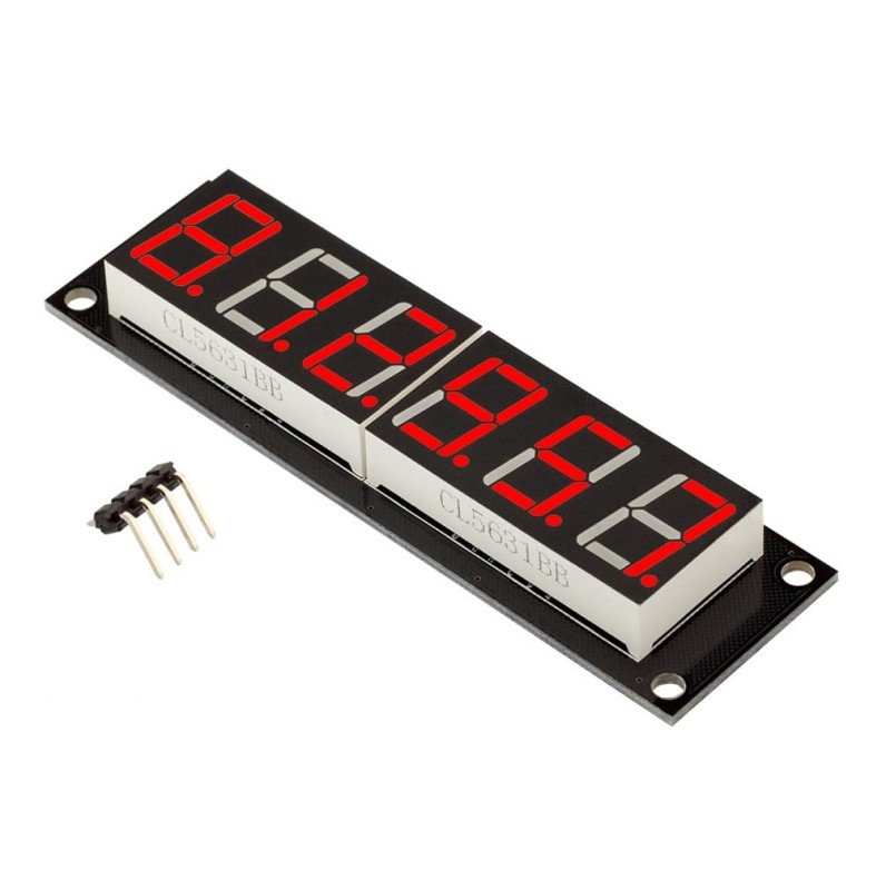6-cyfrowy 7-segmentowy 76x19mm moduł wyświetlacza dla Arduino