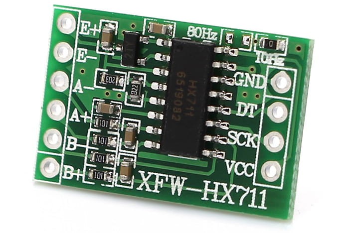 HX711 - wzmacniacz do belki tensometrycznej - waga DIY