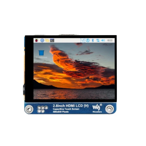 Pojemnościowy wyświetlacz dotykowy LCD 2.8" dla Raspberry Pi, 480x640, IPS