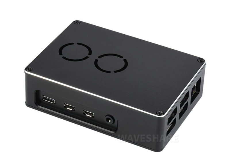 Aluminiowa obudowa z podwójnym wentylatorem do Raspberry Pi 4