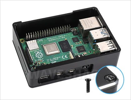Aluminiowa obudowa z podwójnym wentylatorem do Raspberry Pi 4