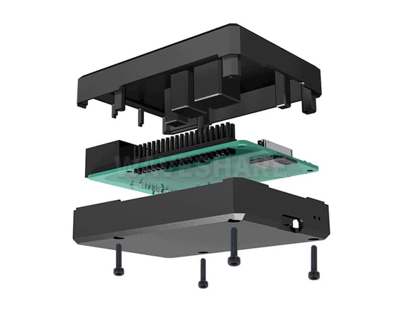 Aluminiowa obudowa radiator do Raspberry Pi 4