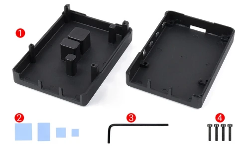 Aluminiowa obudowa radiator do Raspberry Pi 4