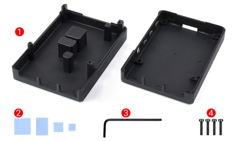 Aluminiowa obudowa radiator do Raspberry Pi 4