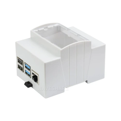 Obudowa z ABS dla Raspberry Pi 4 na szynę DIN