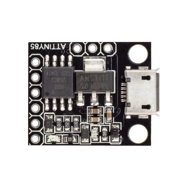 Moduł mikrokontrolera ATtiny85, micro-USB