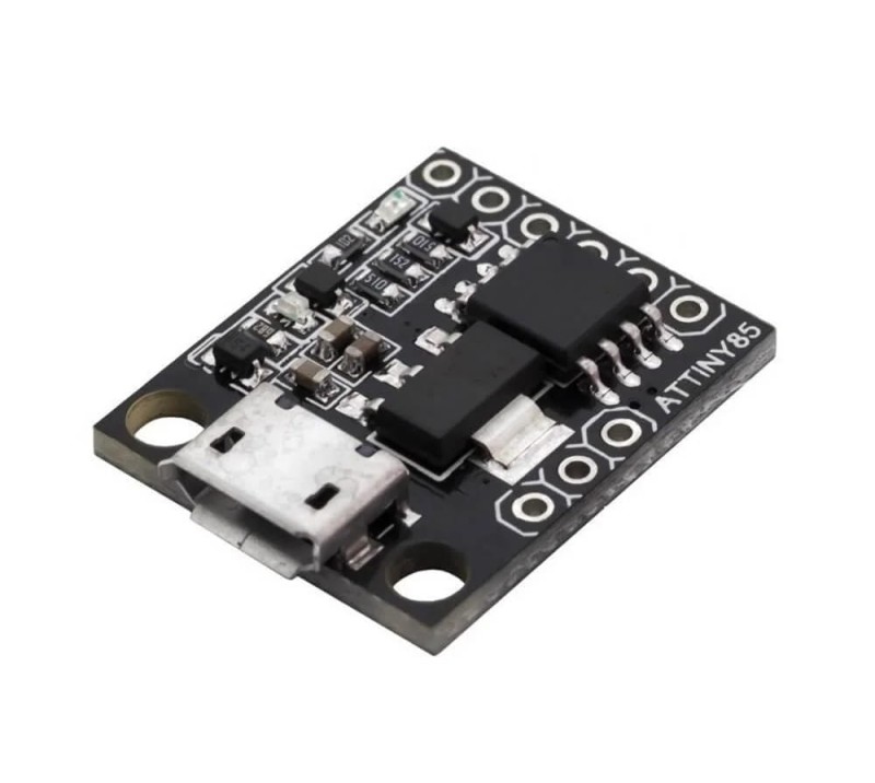 Moduł mikrokontrolera ATtiny85, micro-USB