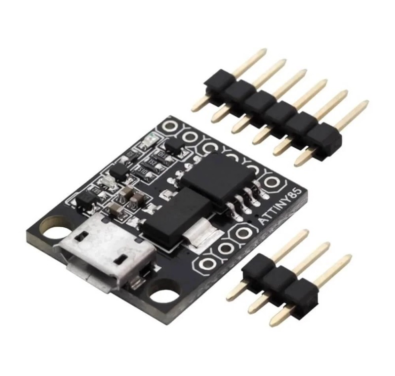 Moduł mikrokontrolera ATtiny85, micro-USB