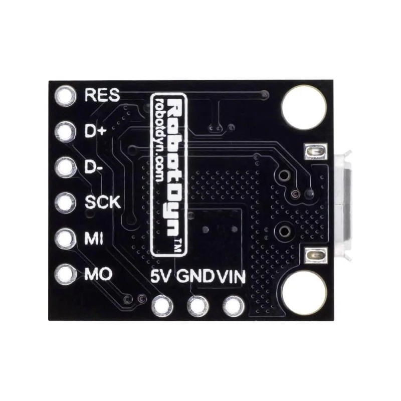 Moduł mikrokontrolera ATtiny85, micro-USB