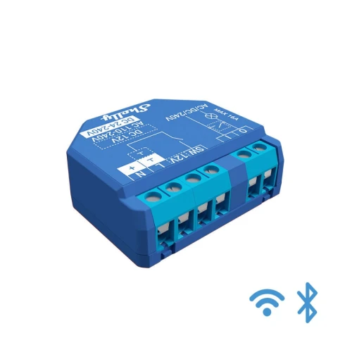 Shelly PLUS 1 przekaźnik Wi-Fi/Bluetooth jednokanałowy 16A AC/DC
