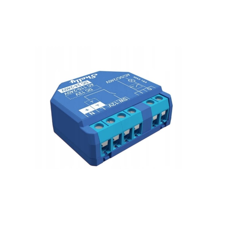 Shelly PLUS 1 przekaźnik Wi-Fi/Bluetooth jednokanałowy 16A AC/DC