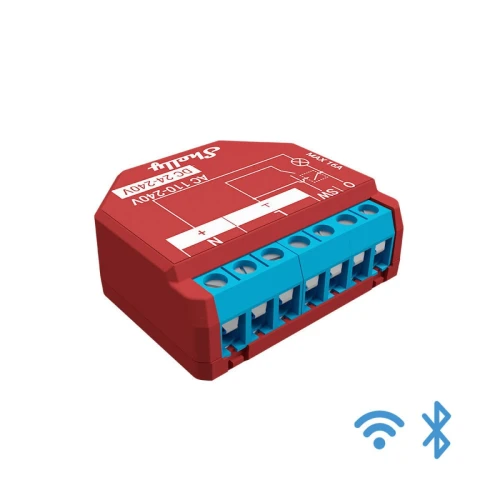 Shelly PLUS 1 PM przekaźnik Wi-Fi/Bluetooth 16A AC/DC z monitorem energii
