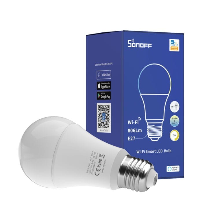 Sonoff Smart żarówka LED Biała 2700K-6500K z ściemniaczem