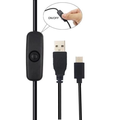 Przewód zasilający USB-C z włącznikiem 1m