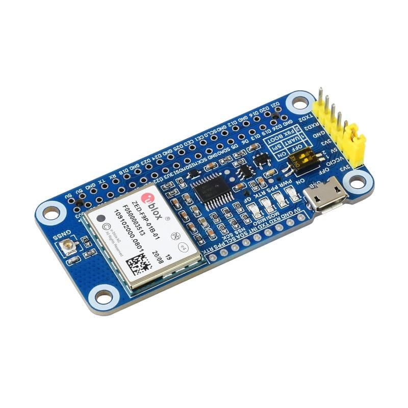 Moduł GPS z układem ZED-F9P dla Raspberry Pi