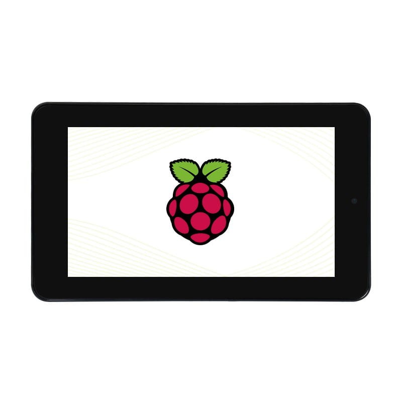 Moduł wyświetlacza 7" dotykowy pojemnościowy dla Raspberry Pi, DSI, 800×480 z kamerą 5MP i obudową