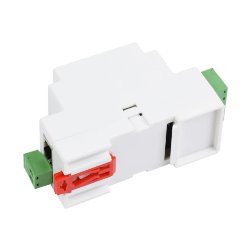 Przemysłowy serwer szeregowy, RS485/RJ45 Ethernet, TCP/IP do montażu na szynie.