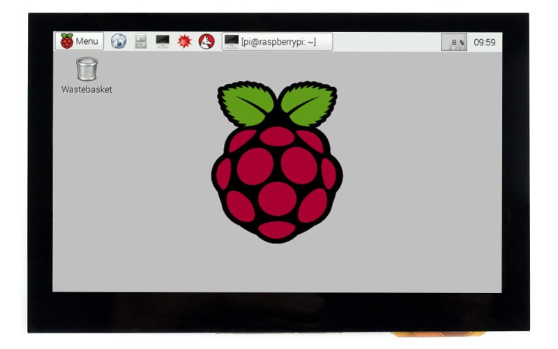 Wyświetlacz 4.3" IPS 800x480 DSI z panelem dotykowym pojemnościowym
