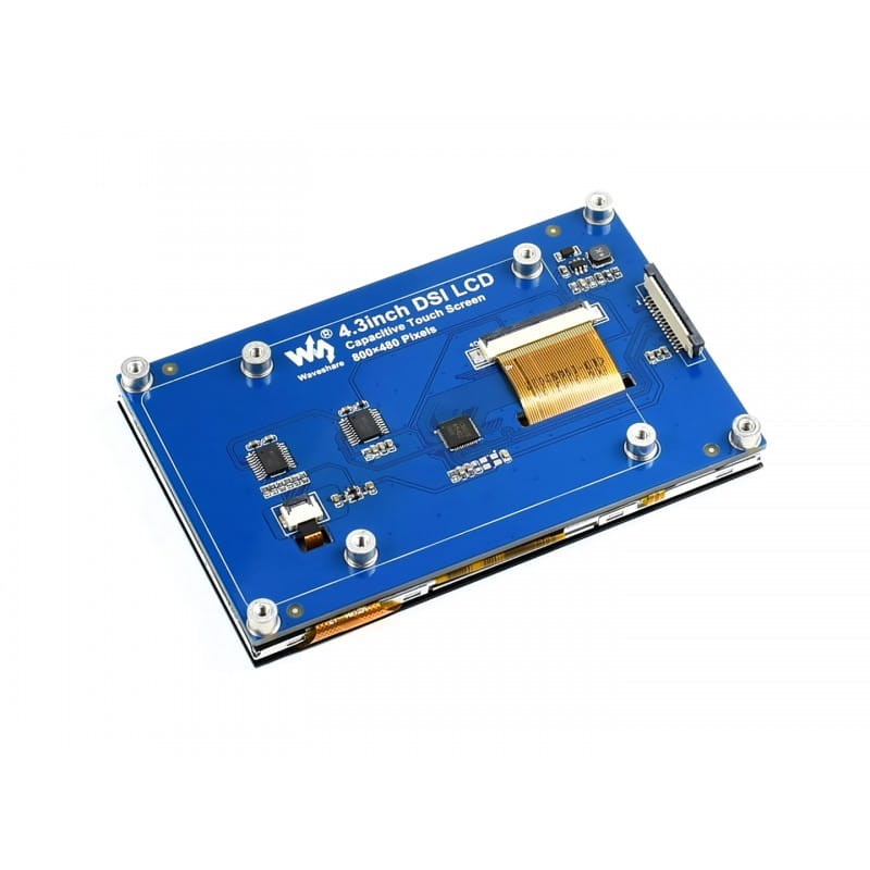 Wyświetlacz 4.3" IPS 800x480 DSI z panelem dotykowym pojemnościowym
