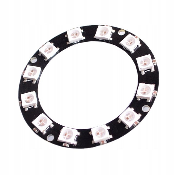 Pierścień LED RGB WS2812B 5050 x 12 diod - 50 mm