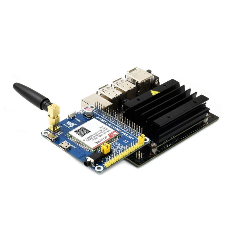 A7600E Cat-1/GSM/GPRS HAT - moduł LTE/GSM/GPRS dla Raspberry Pi