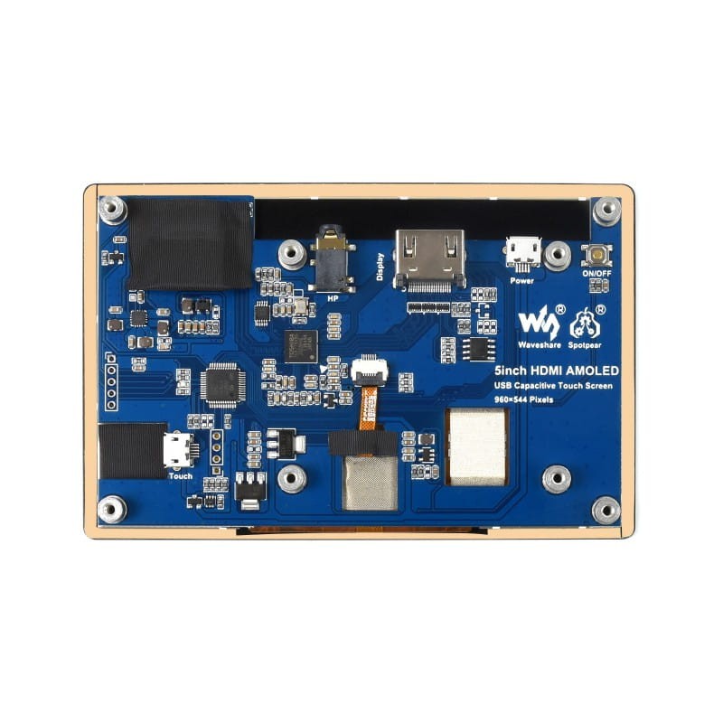 Wyświetlacz AMOLED 5" pojemnościowy dotyk, 960×544