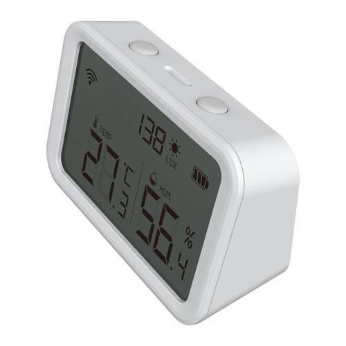 Czujnik temperatury i wilgotności oraz natężenia światła z wyświetlaczem LCD ZigBee TUYA