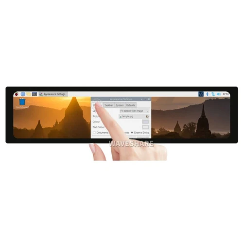 Pojemnościowy wyświetlacz LCD 11.9", 320x1480 panel ze szkła hartowanego
