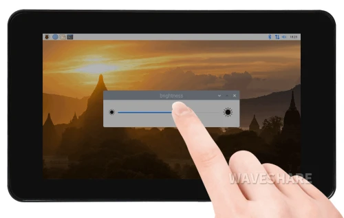 Pojemnościowy wyświetlacz LCD 7" 1024 x 600 panel ze szkła hartowanego