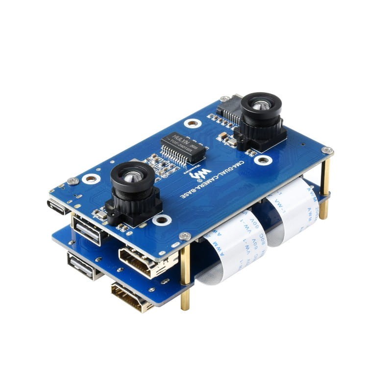 Moduł kamery dwuokularowej dla modułu Raspberry Pi CM4 z ekspander interfejsu