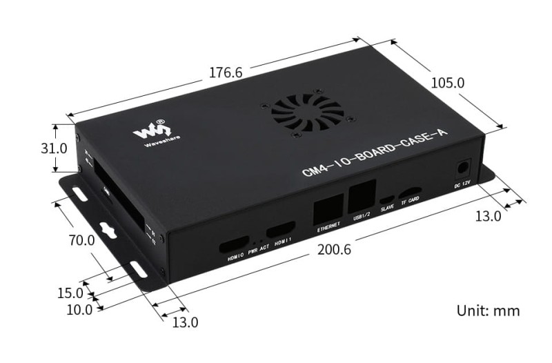 Metalowa obudowa dla RPi CM4