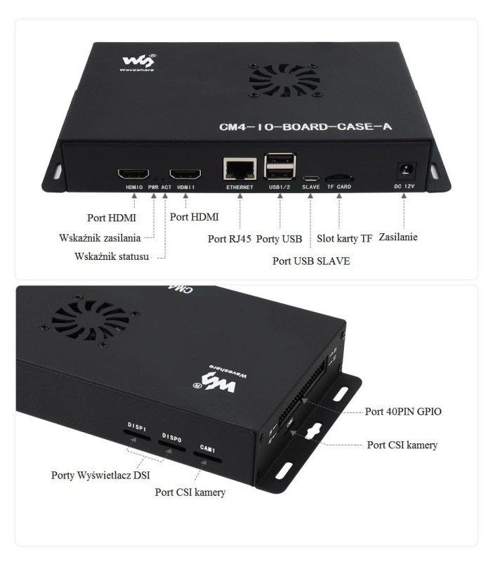 Metalowa obudowa dla RPi CM4
