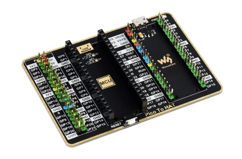 Ekspander dla Raspberry Pi Pico, płyta z męskimi złączami GPIO