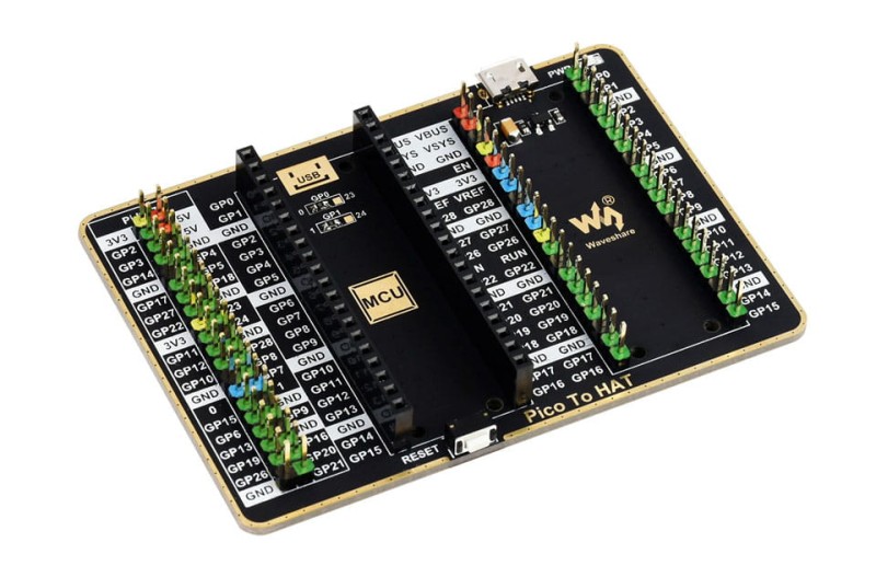 Ekspander dla Raspberry Pi Pico, płyta z męskimi złączami GPIO