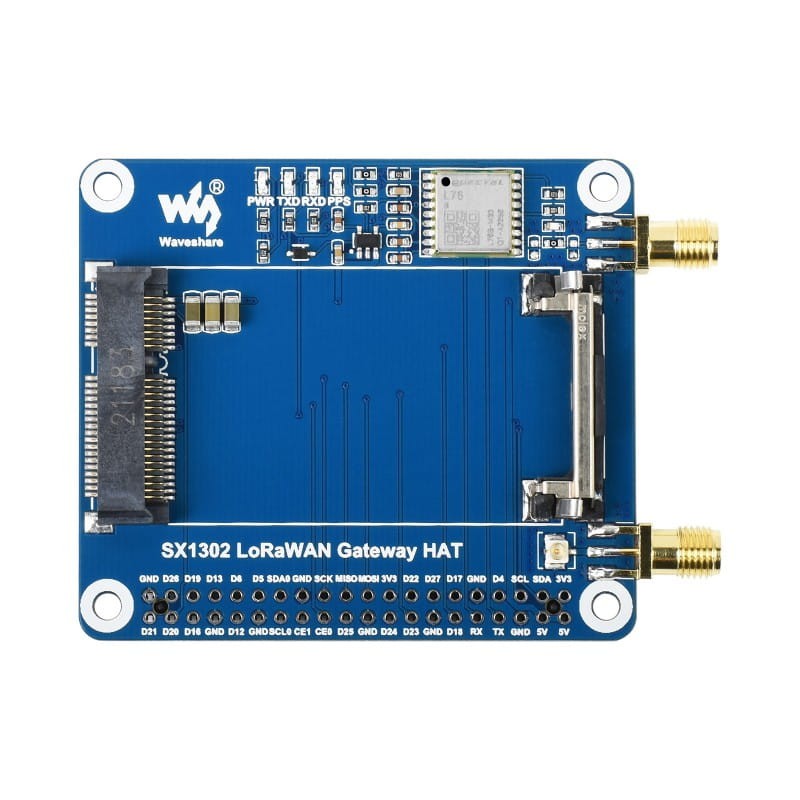 Moduł rozszerzeń SX1302 z LoRaWAN i GNSS dla Raspberry Pi