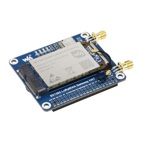 Rozšiřující modul SX1302 s LoRaWAN a GNSS pro Raspberry Pi