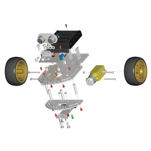 Motor:Bit Car - zestaw do budowy inteligentnego samochodu od ElecFreaks