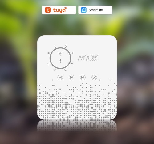 Ośmiostrefowy inteligentny sterownik nawadniania ogrodu RTX WiFi Tuya