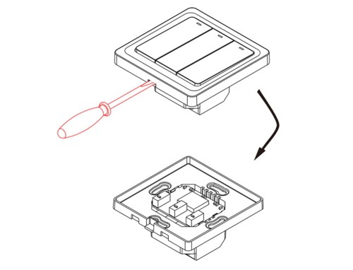 Włącznik światła 2obw. Zigbee Tuya Sonoff bez N