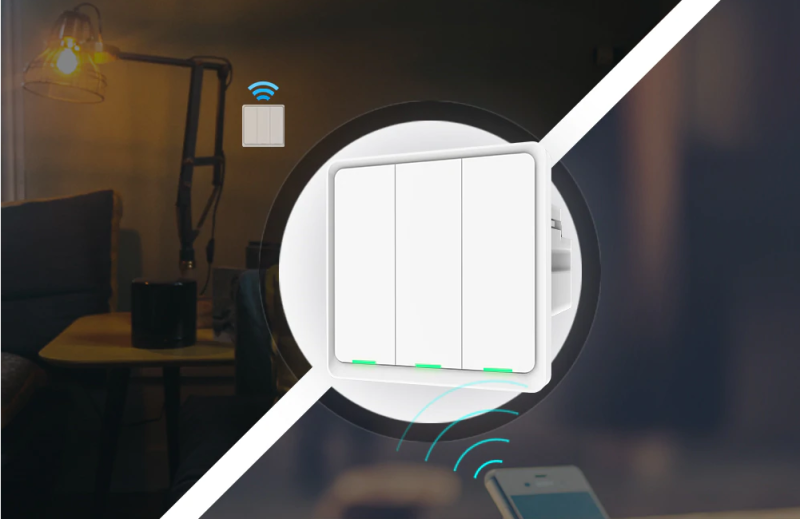 Włącznik światła dwu obw.  Zigbee Tuya bez N Moes