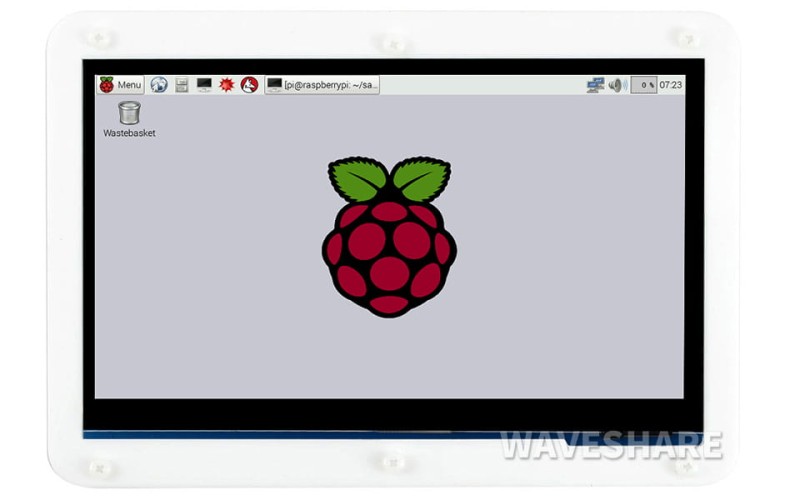 Wyświetlacz LCD 7" 1024x600 IPS HDMI + obudowa