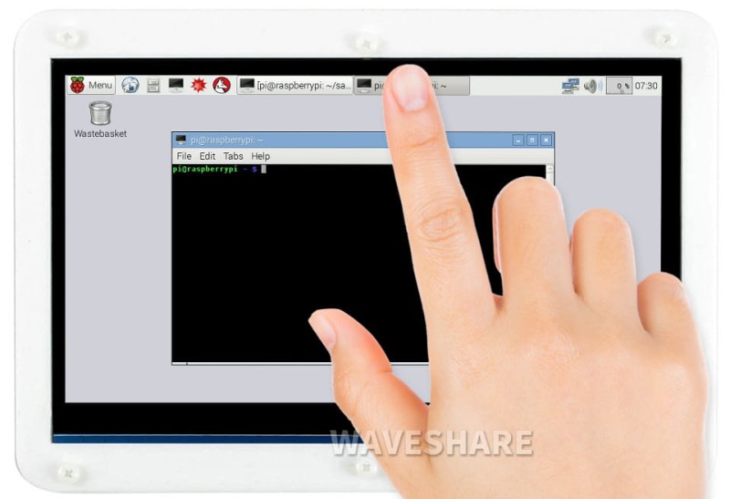 Wyświetlacz LCD 7" 1024x600 IPS HDMI + obudowa