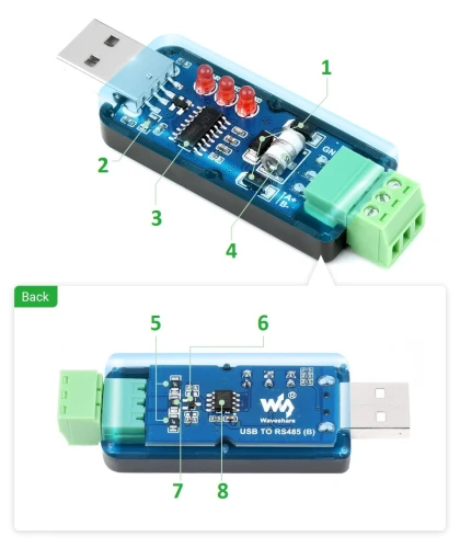Przemysłowy konwerter USB RS485